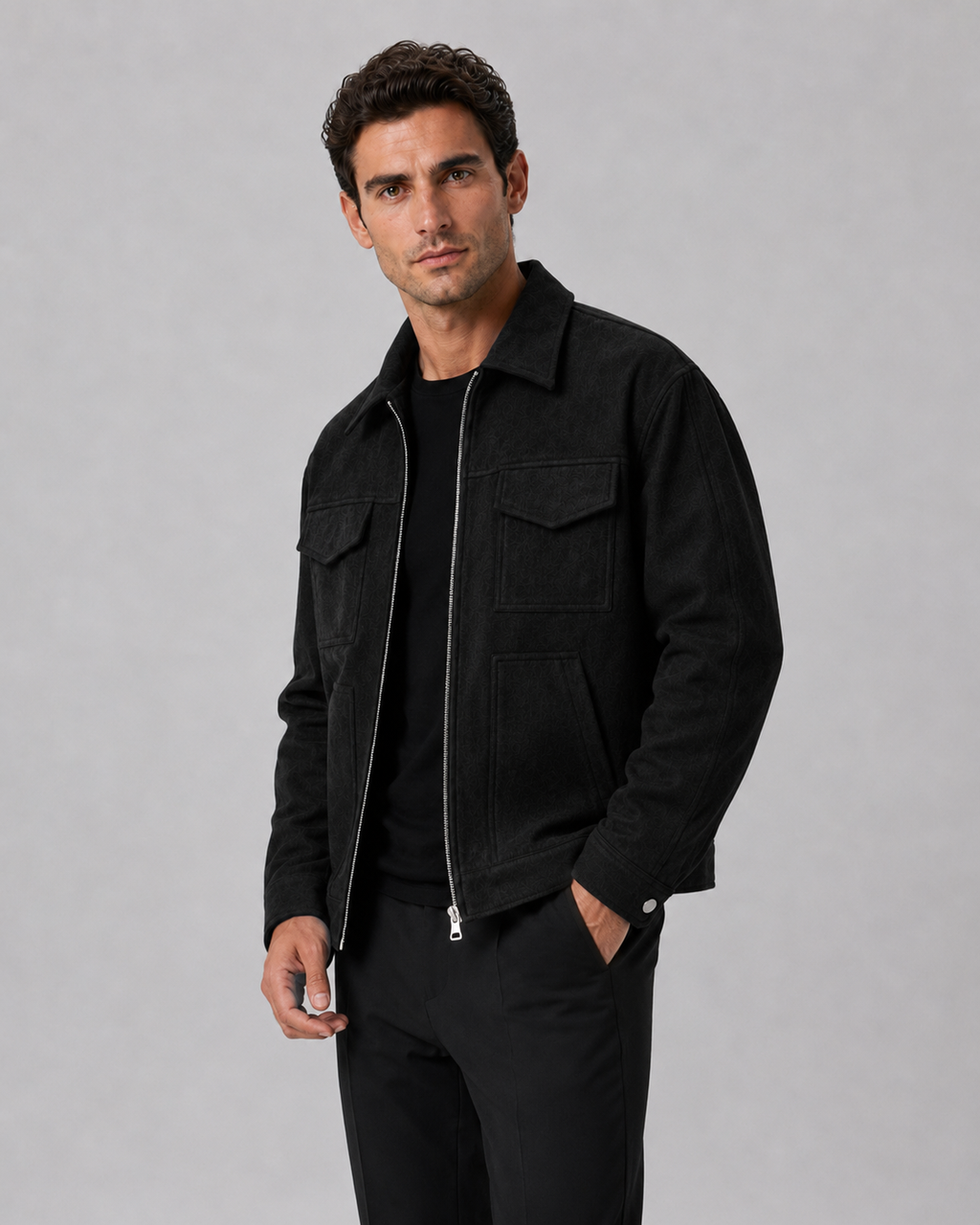 Draven | Suede Utility Jacket