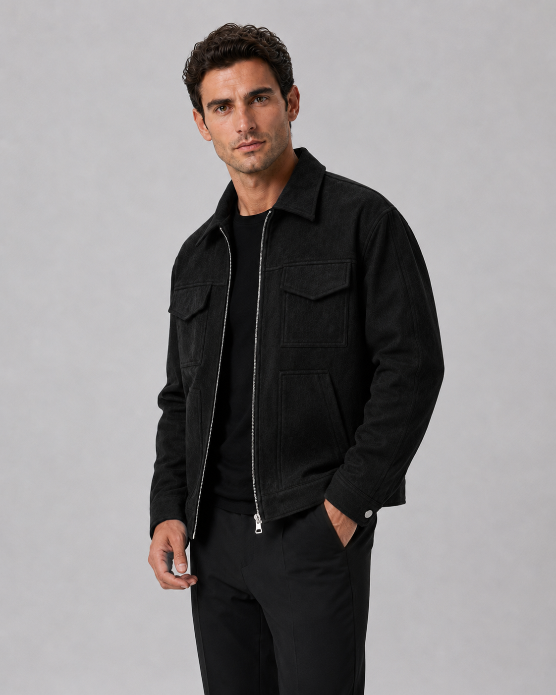 Draven | Suede Utility Jacket