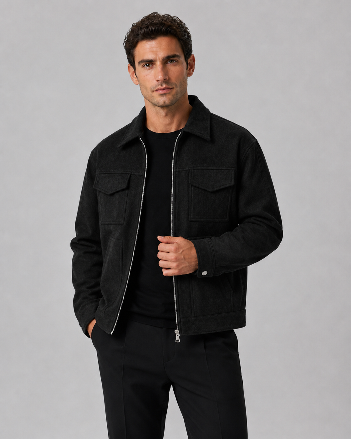 Draven | Suede Utility Jacket