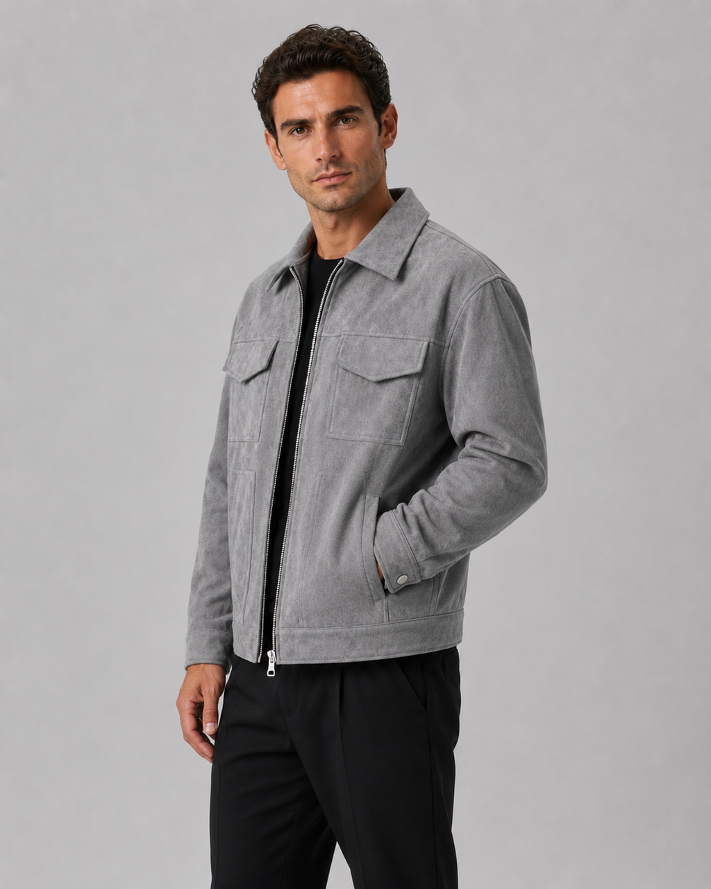 Draven | Suede Utility Jacket