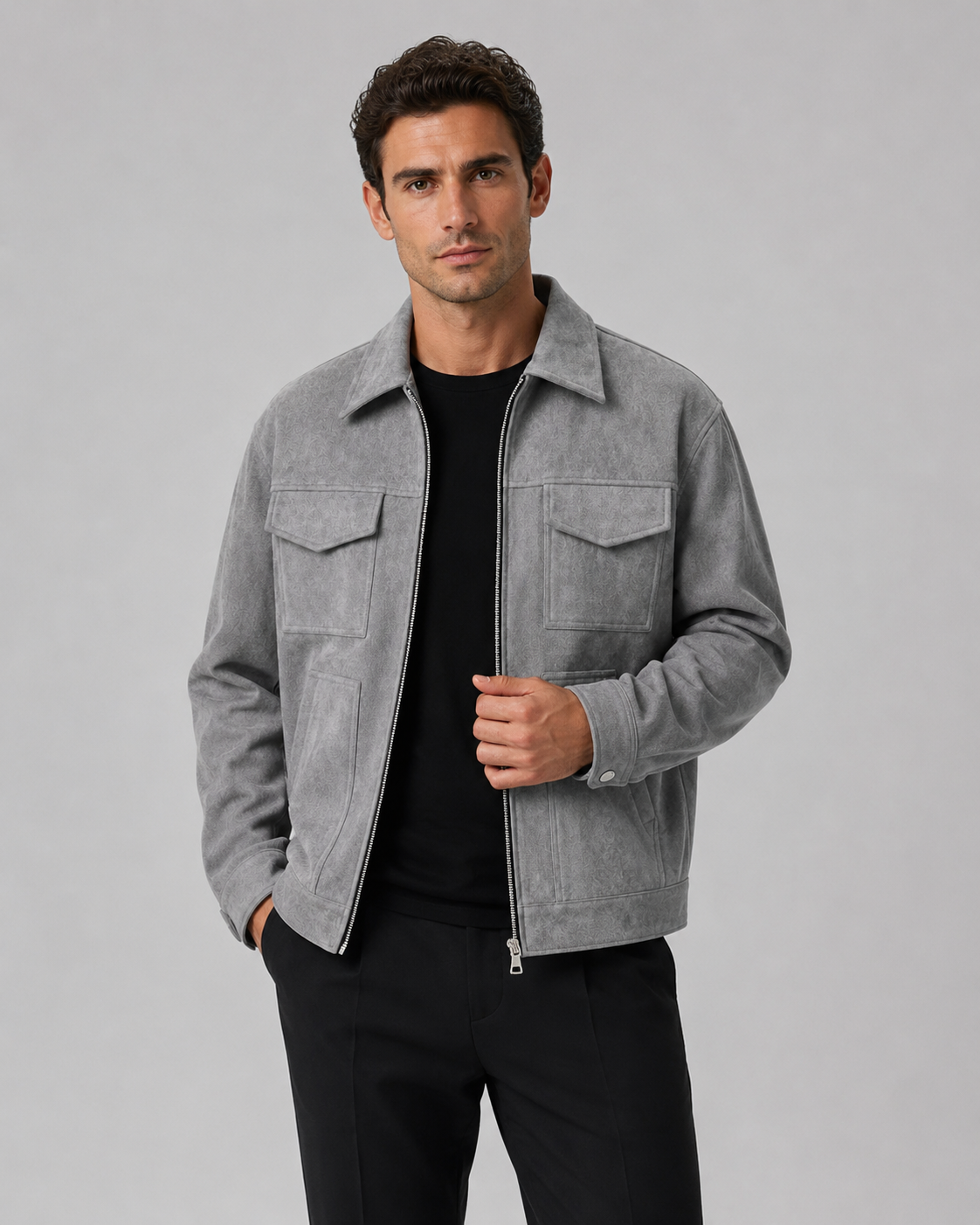 Draven | Suede Utility Jacket