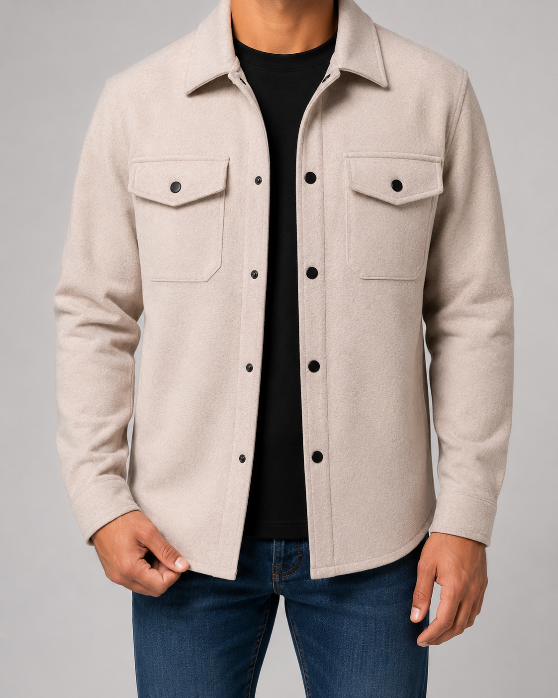 Boswell | Wool Blend Overshirt Jacket