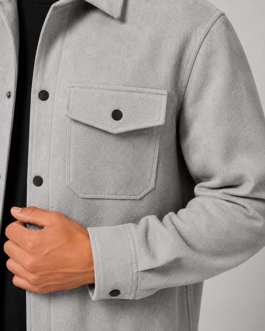 Boswell | Wool Blend Overshirt Jacket