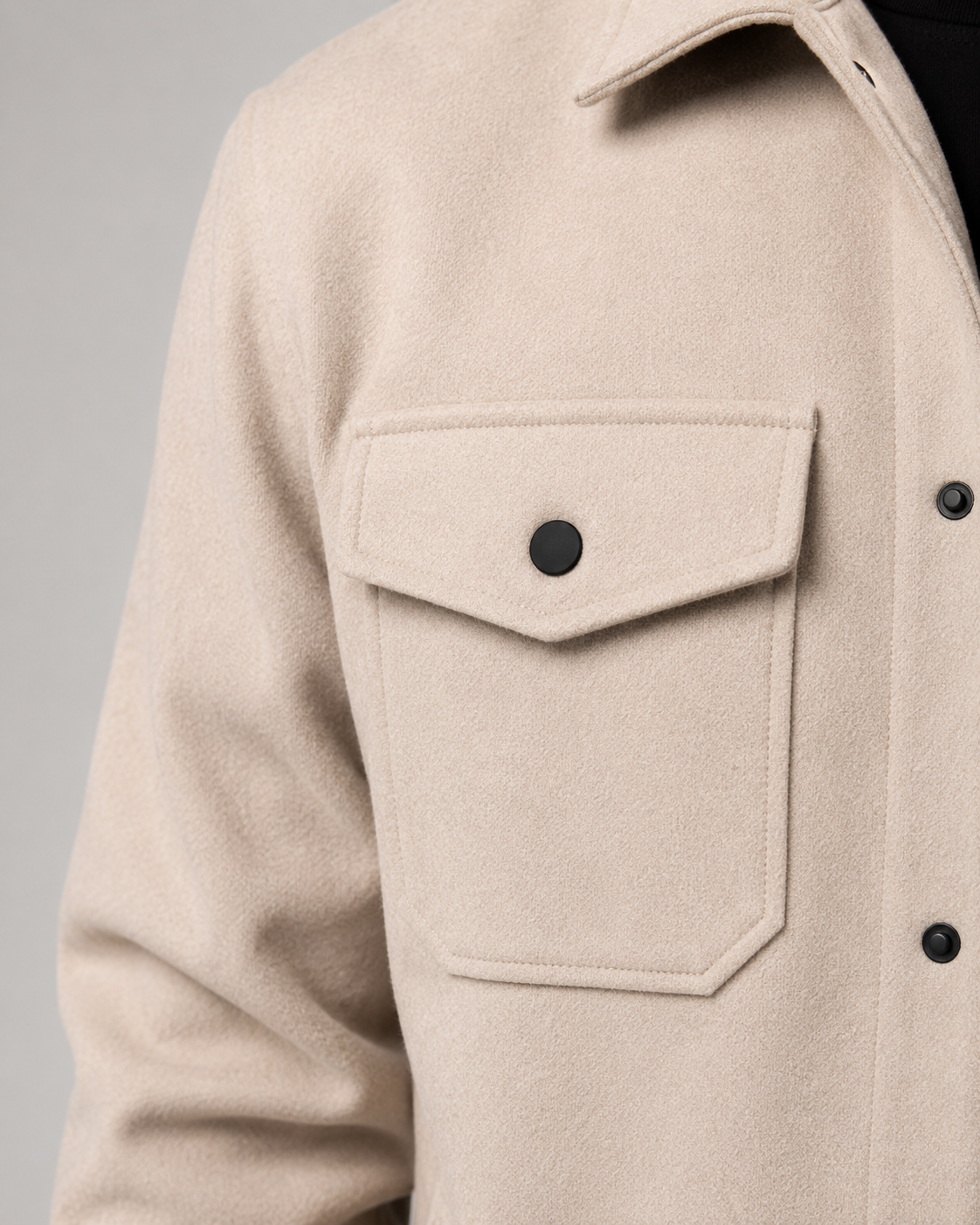 Boswell | Wool Blend Overshirt Jacket