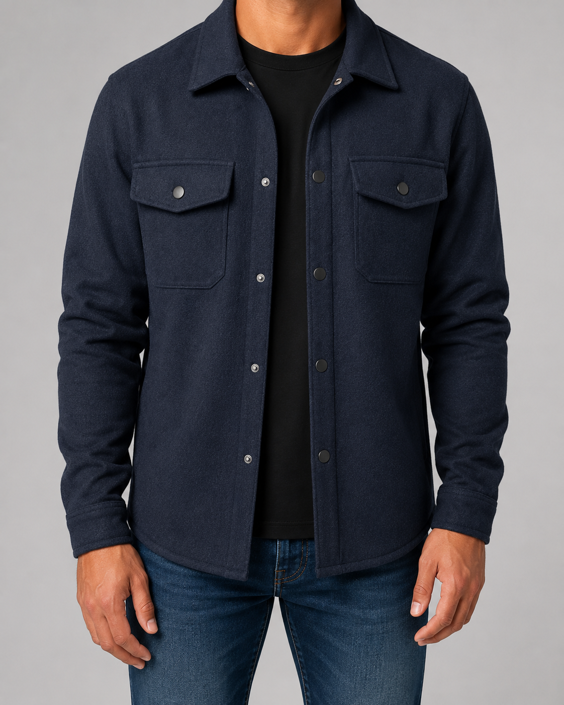 Boswell | Wool Blend Overshirt Jacket