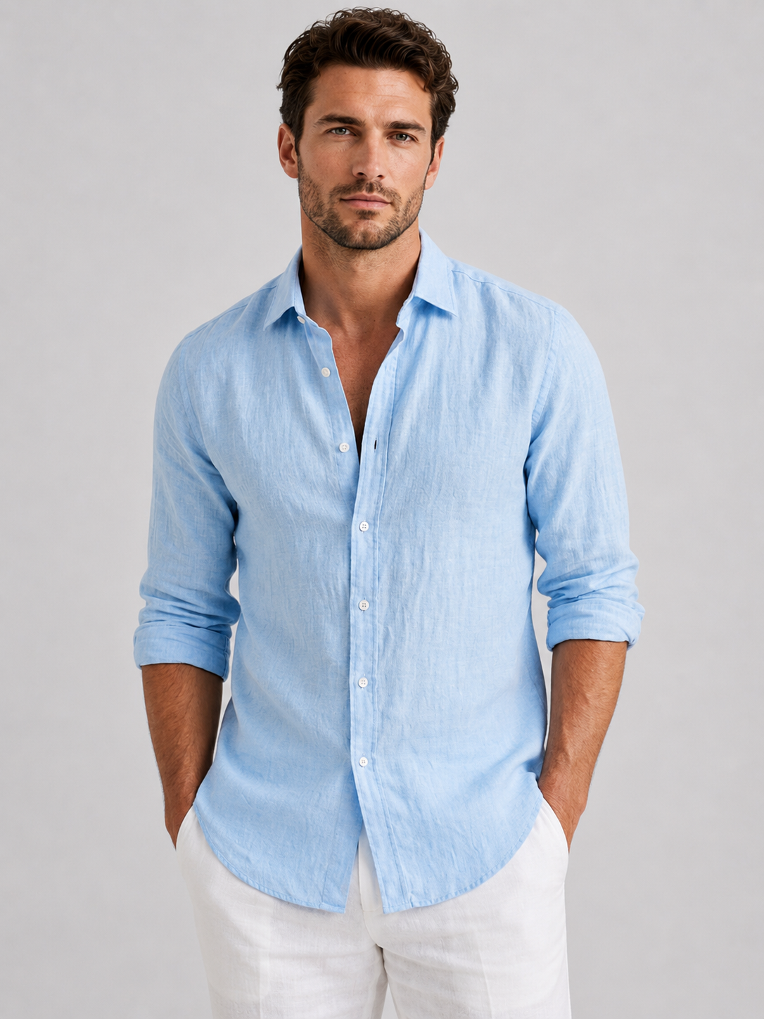 Alden | Long Sleeve Casual Summer Shirt