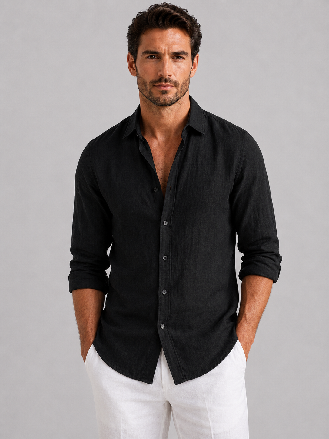 Alden | Long Sleeve Casual Summer Shirt