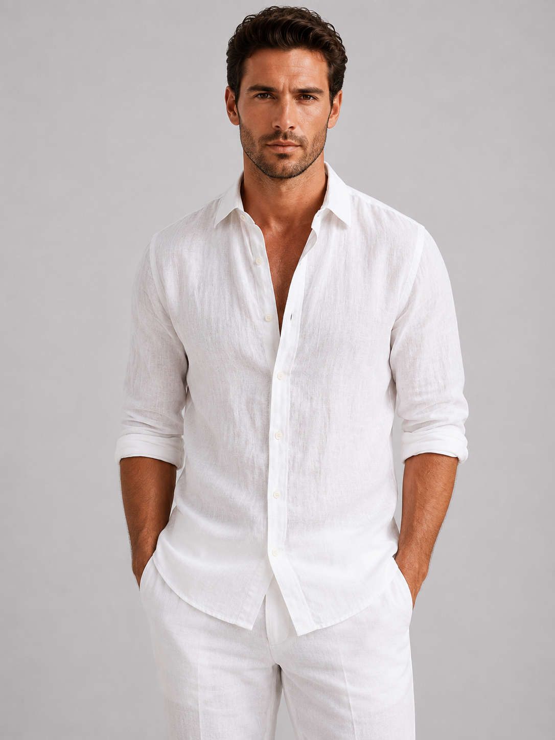 Alden | Long Sleeve Casual Summer Shirt