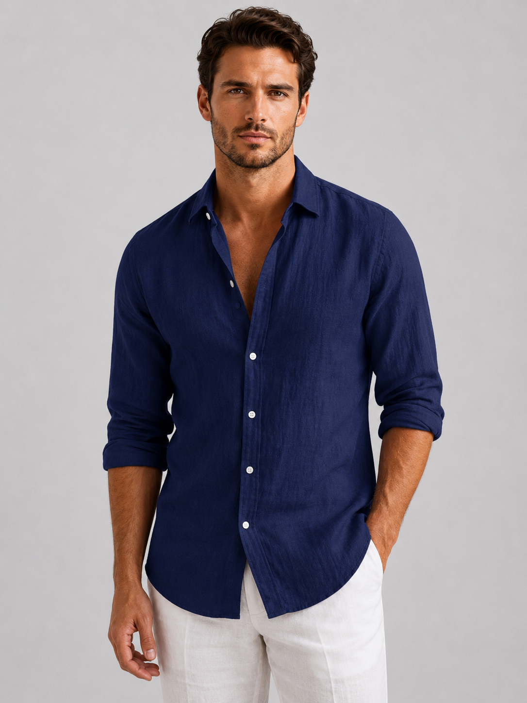 Alden | Long Sleeve Casual Summer Shirt