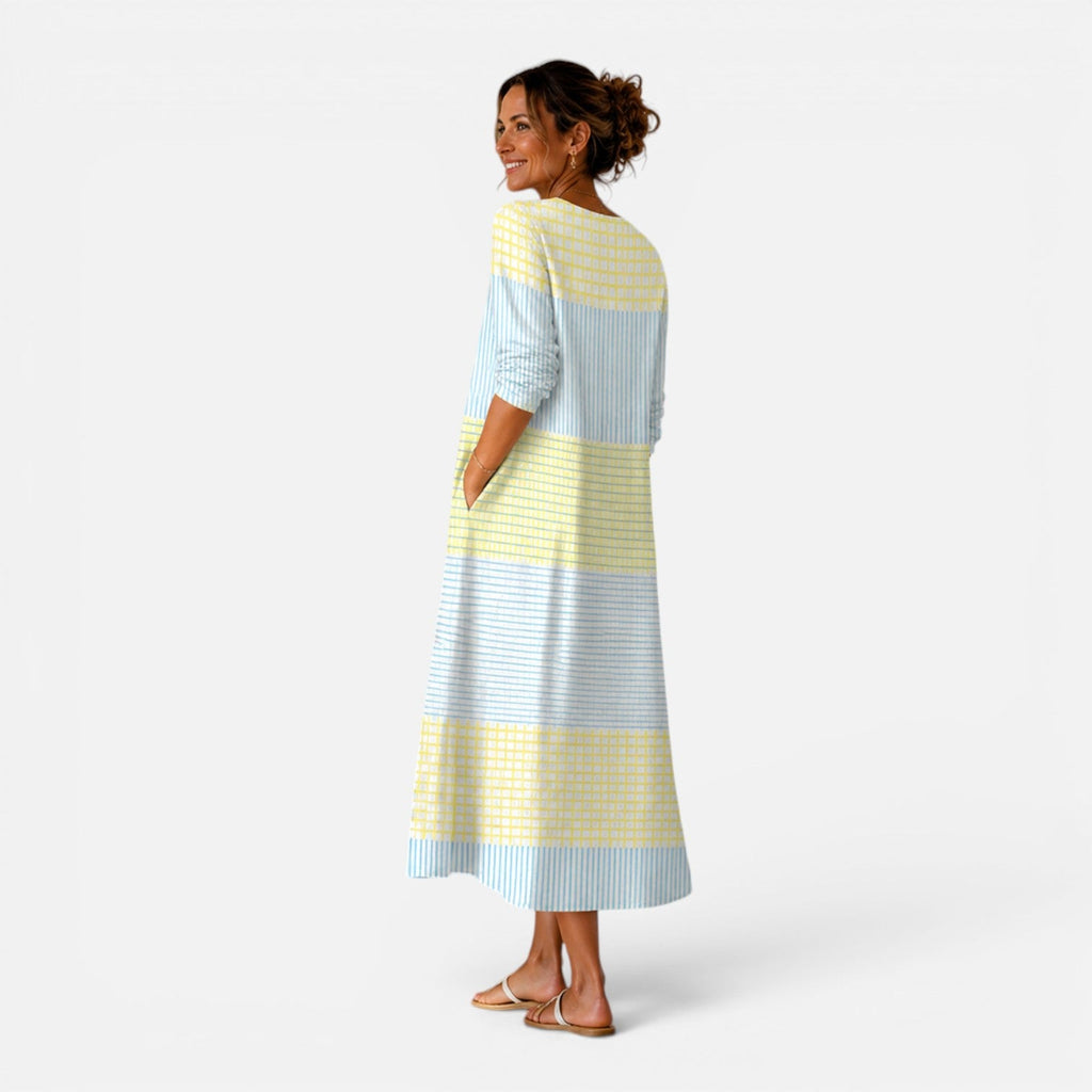Piper | Striped Relaxed Midi Dress