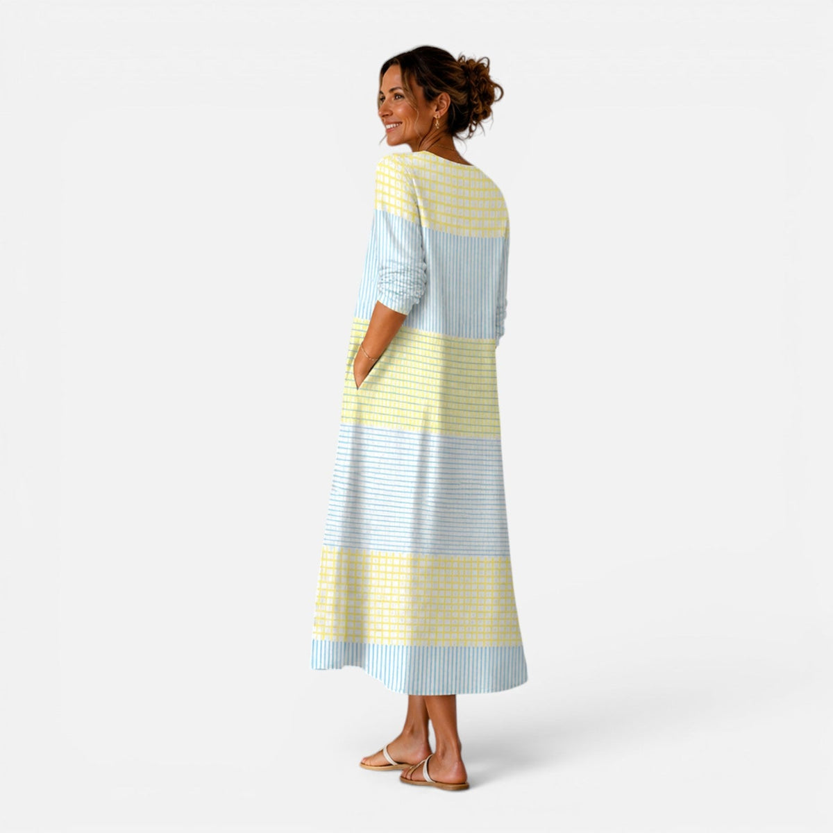 Piper | Striped Relaxed Midi Dress