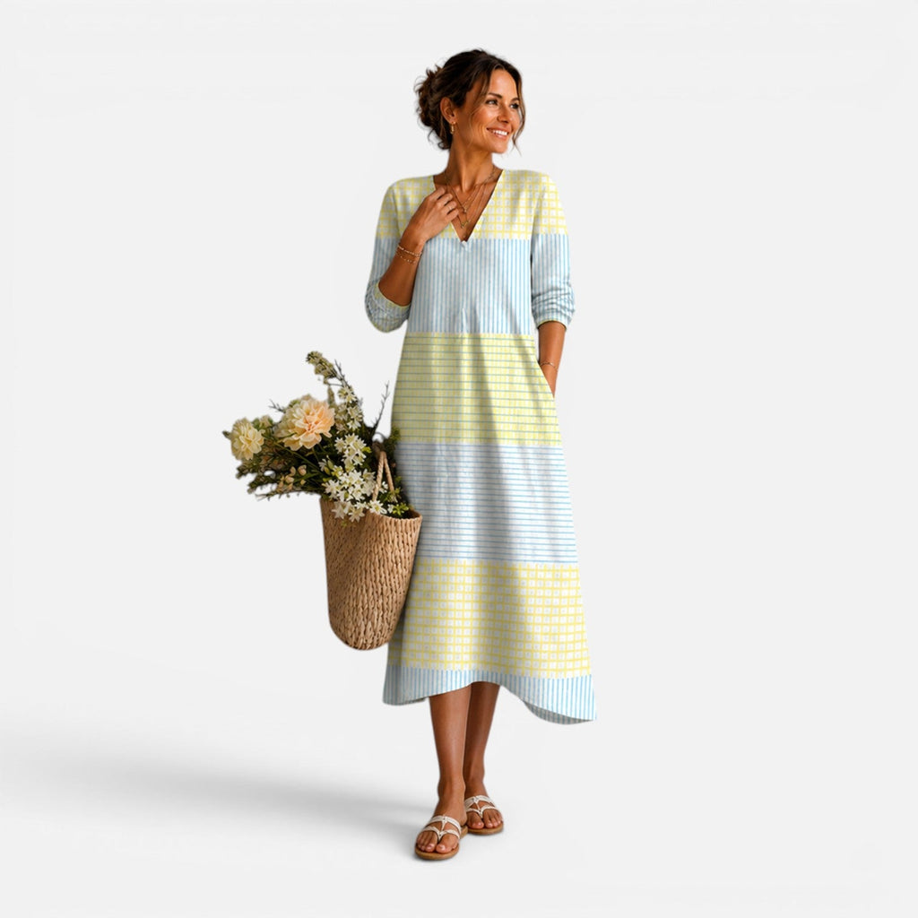 Piper | Striped Relaxed Midi Dress