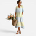Piper | Striped Relaxed Midi Dress