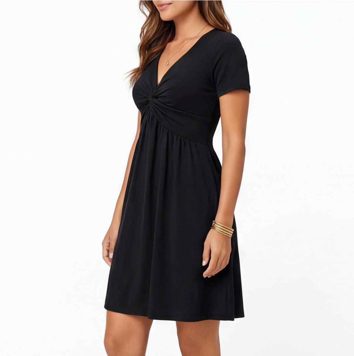 Wren | Cotton V-Neck A-Line Dress