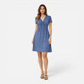Wren | Cotton V-Neck A-Line Dress