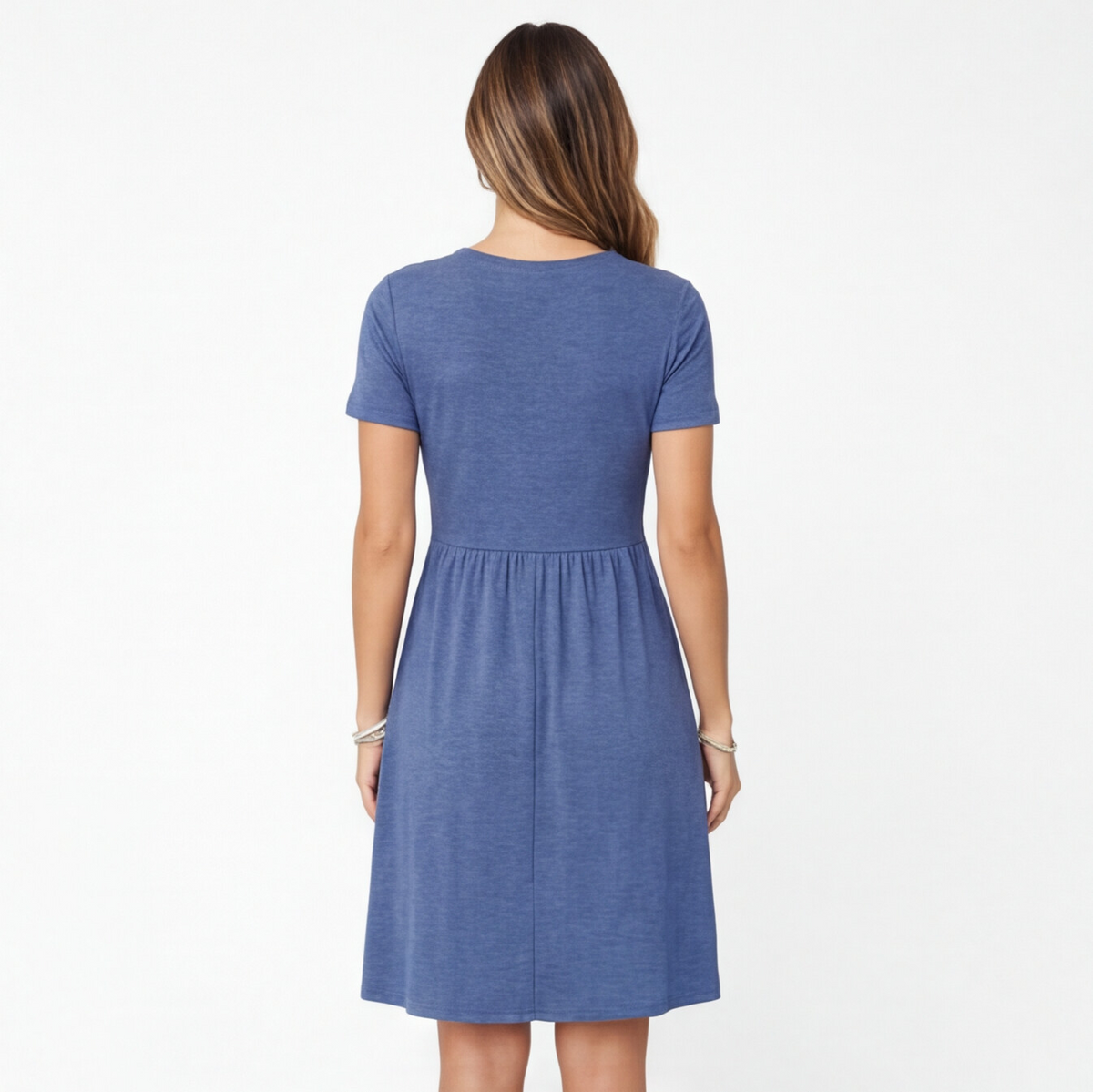 Wren | Cotton V-Neck A-Line Dress