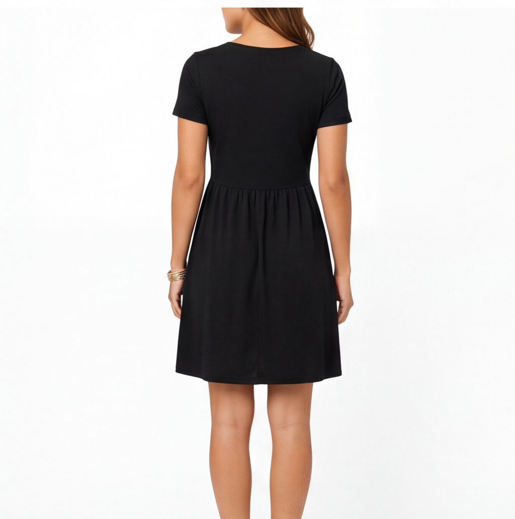 Wren | Cotton V-Neck A-Line Dress