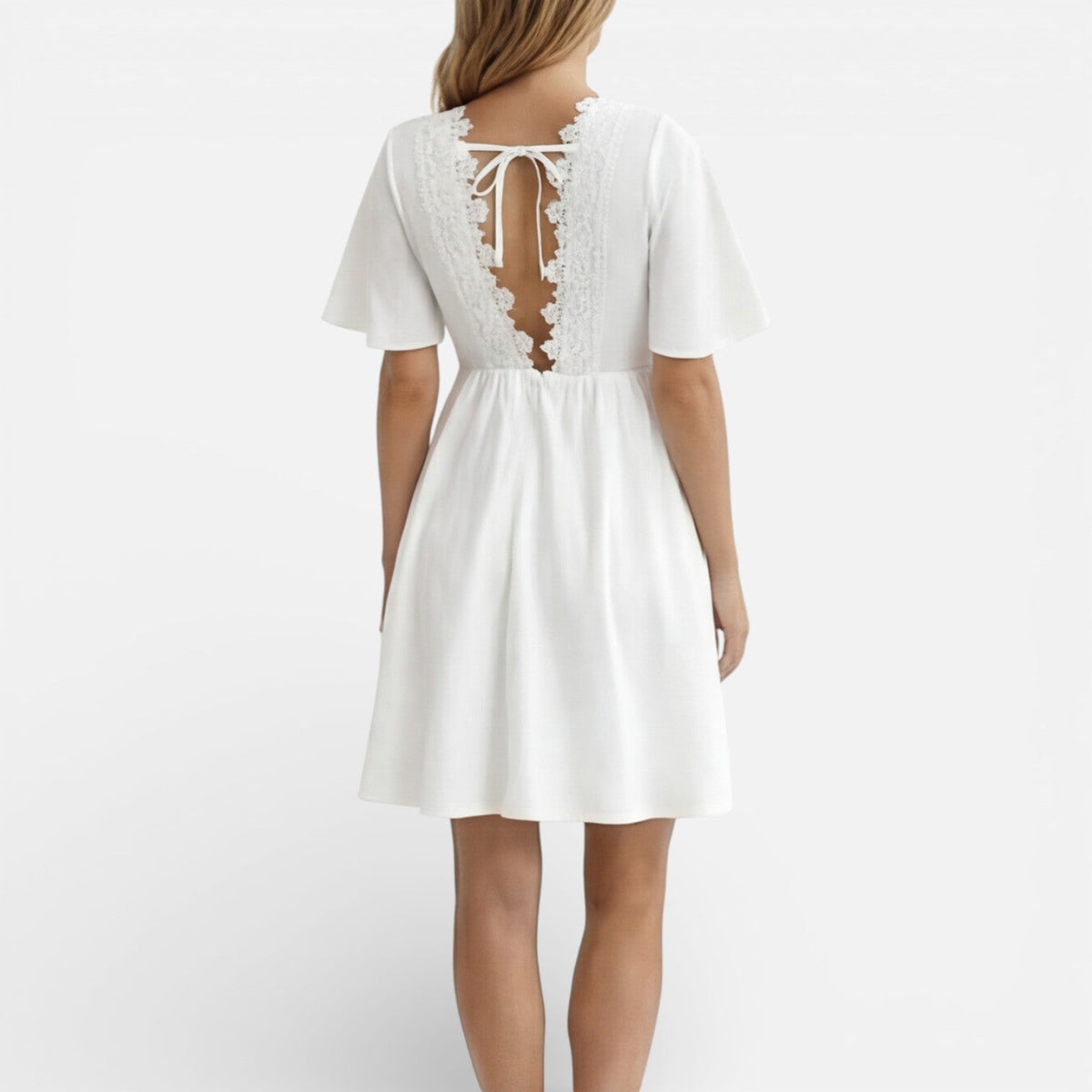 Fernanda | White Lace A-Line Summer Dress