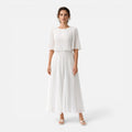 Yolanda | Chiffon Pleated Wedding Guest Maxi Dress