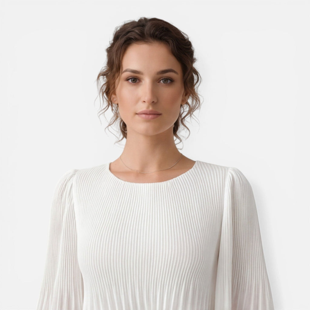 Yolanda | Chiffon Pleated Wedding Guest Maxi Dress