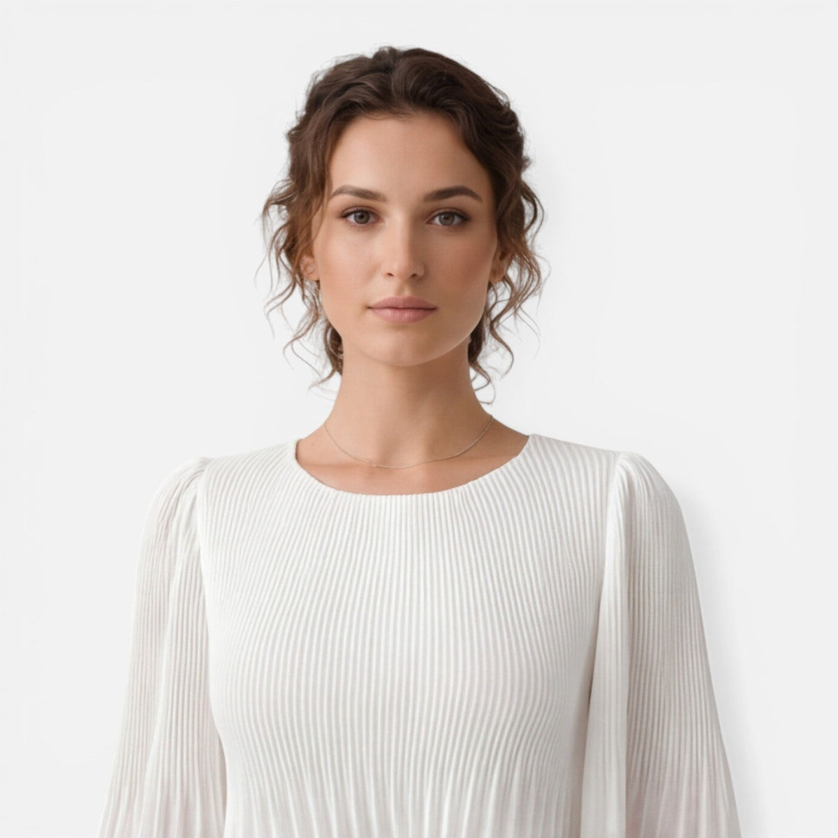 Yolanda | Chiffon Pleated Wedding Guest Maxi Dress
