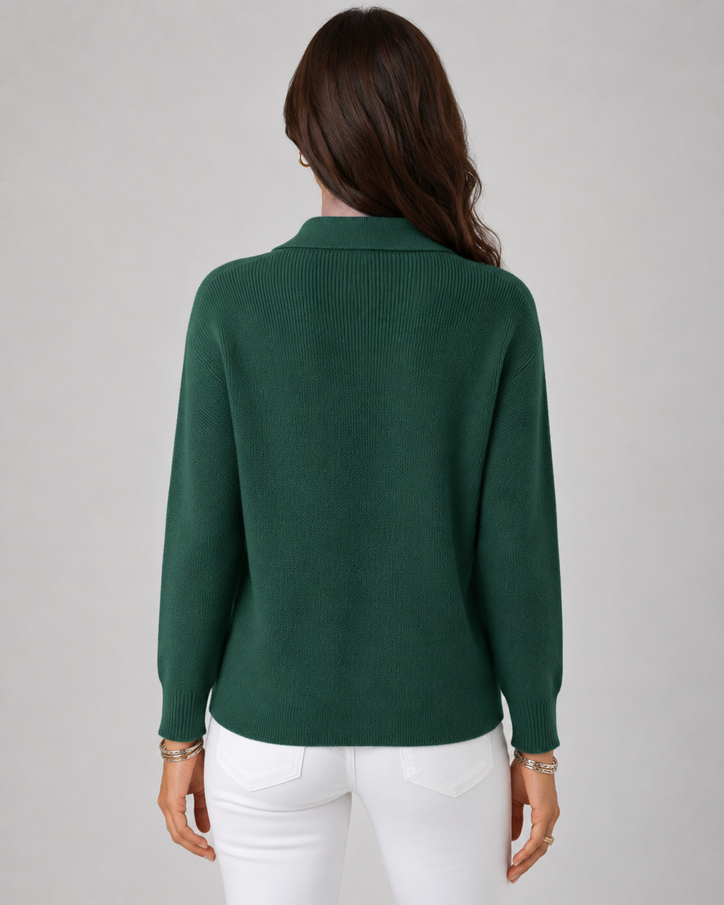 Nerine | Collared Button-Up Knit Cardigan