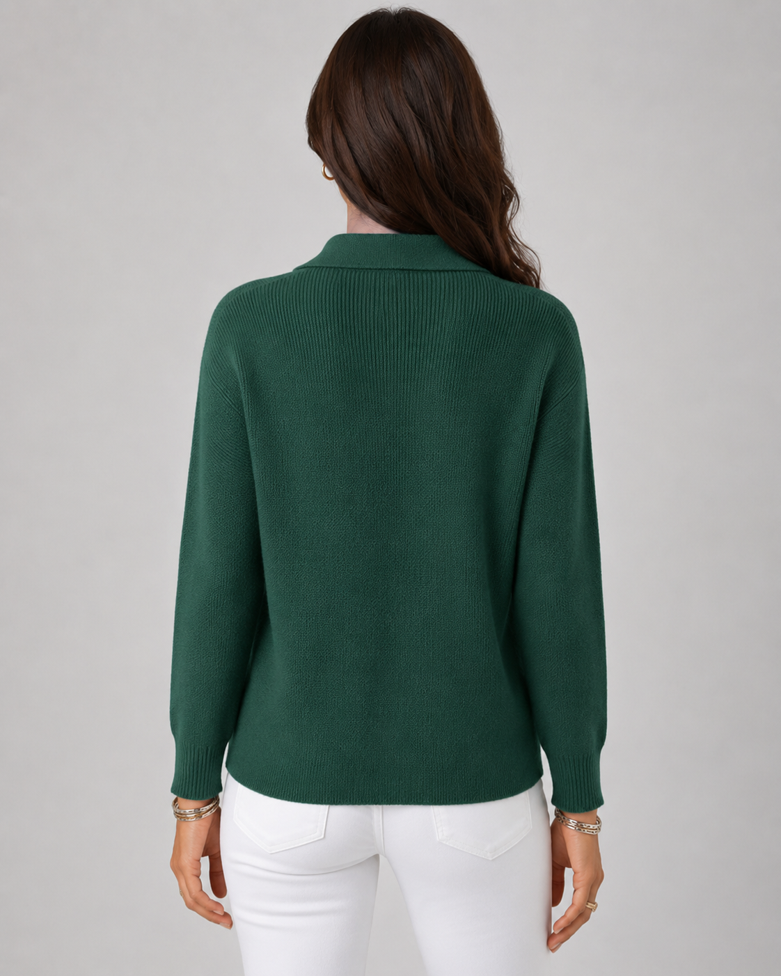 Nerine | Collared Button-Up Knit Cardigan