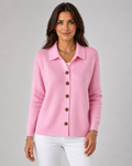 Nerine | Collared Button-Up Knit Cardigan