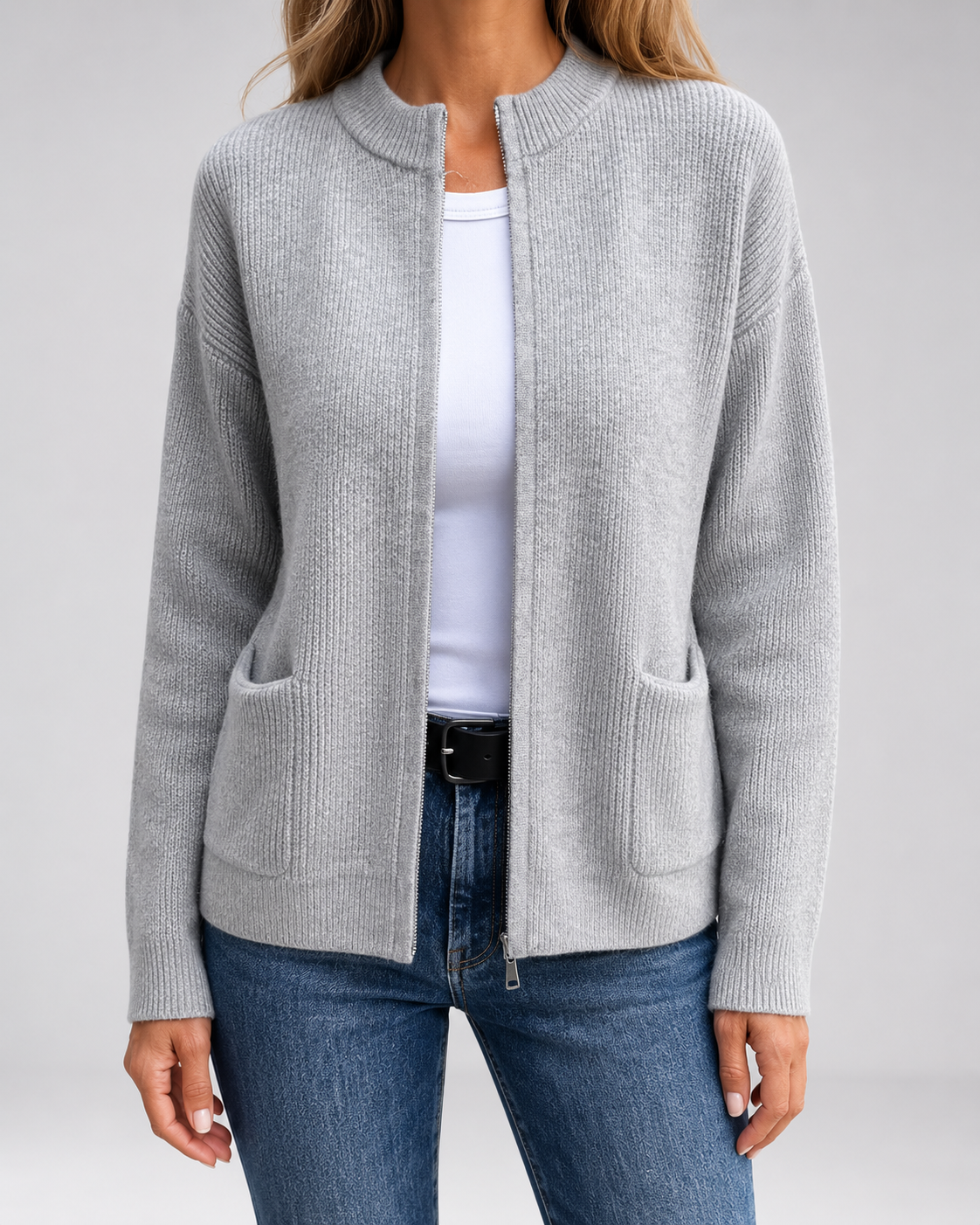 Ulani | Open Front Knit Cardigan with Pockets