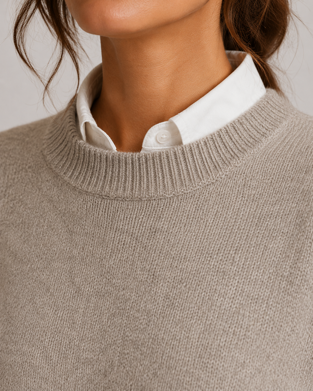 Zinaida | Relaxed Fit Crewneck Knit Sweater