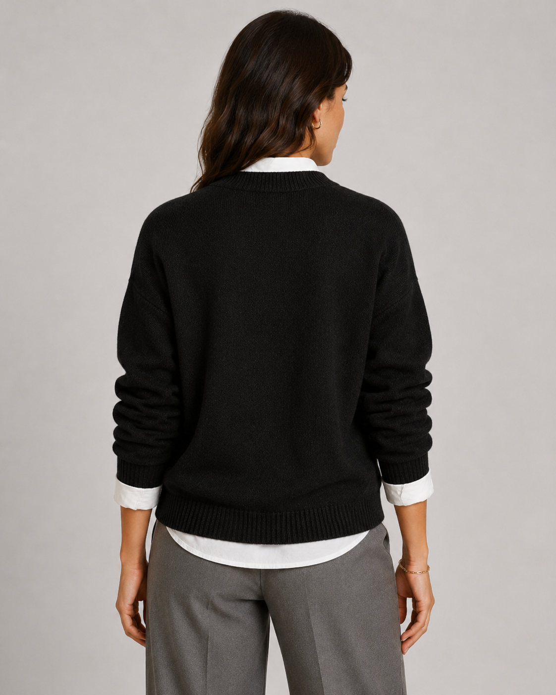 Zinaida | Relaxed Fit Crewneck Knit Sweater