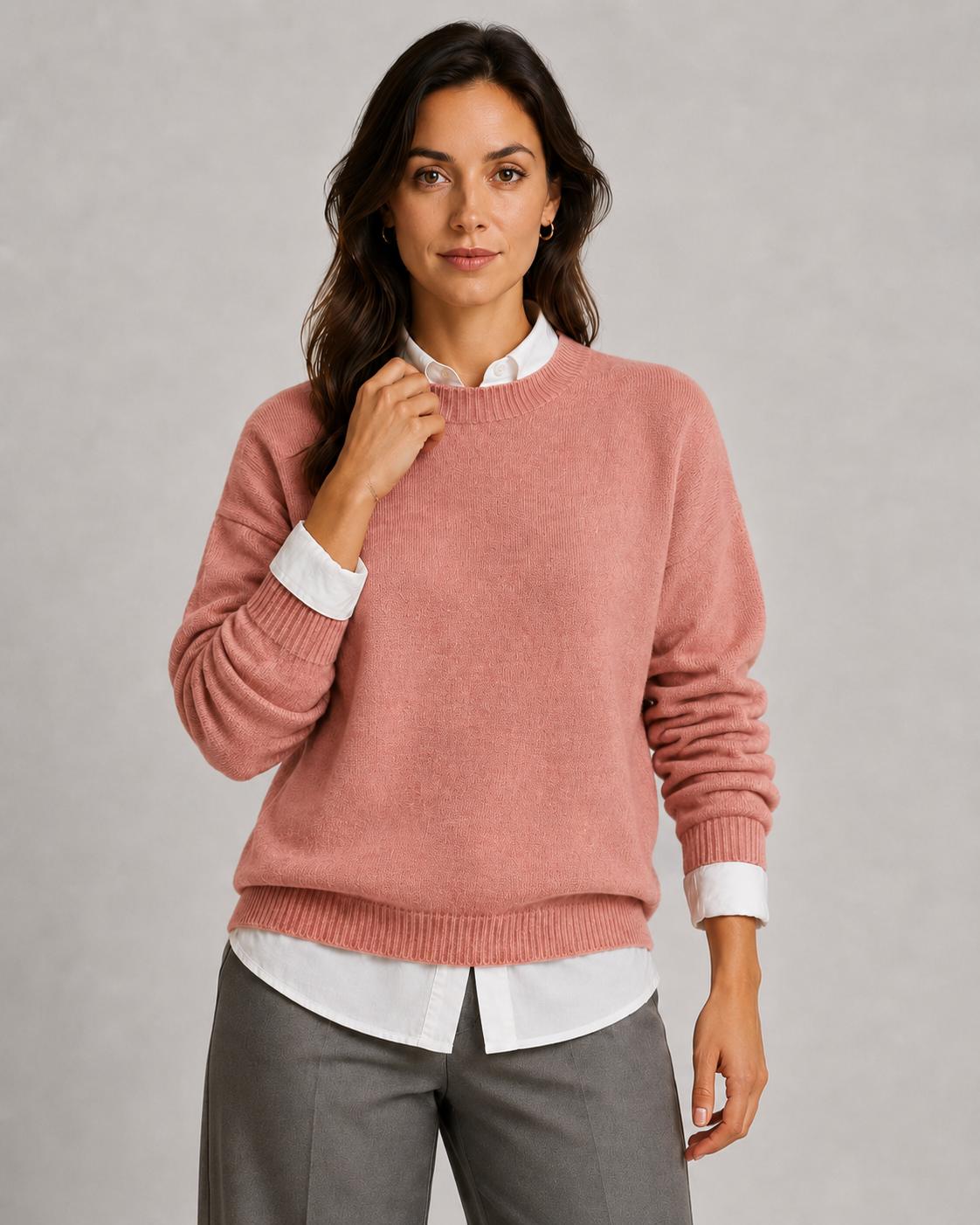 Zinaida | Relaxed Fit Crewneck Knit Sweater