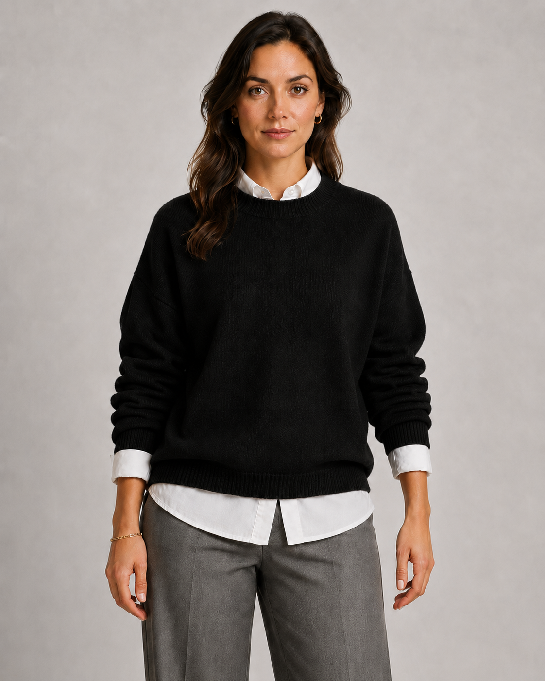 Zinaida | Relaxed Fit Crewneck Knit Sweater