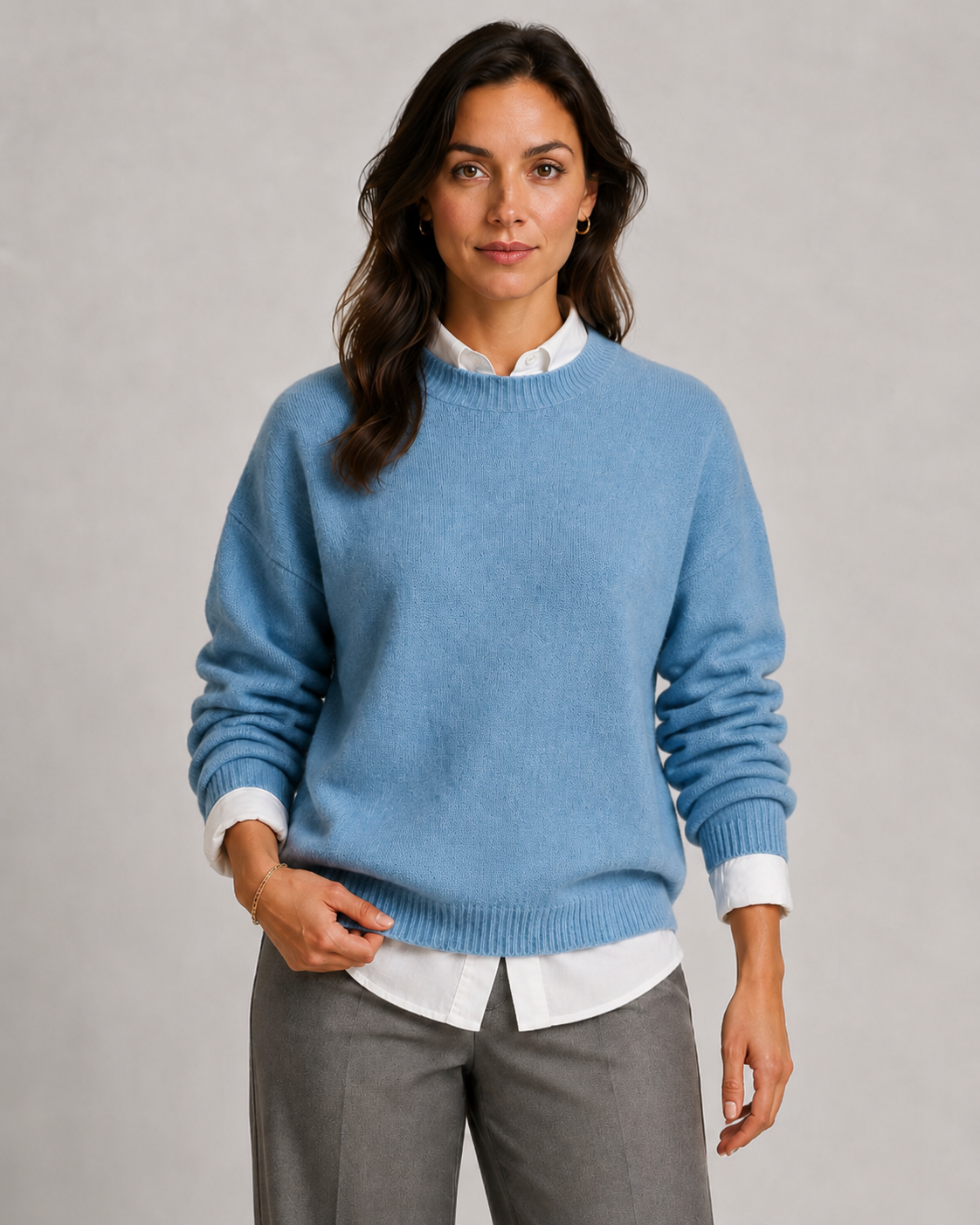 Zinaida | Relaxed Fit Crewneck Knit Sweater
