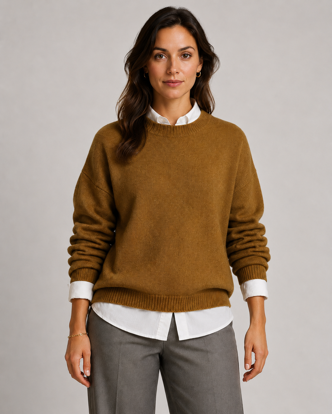Zinaida | Relaxed Fit Crewneck Knit Sweater