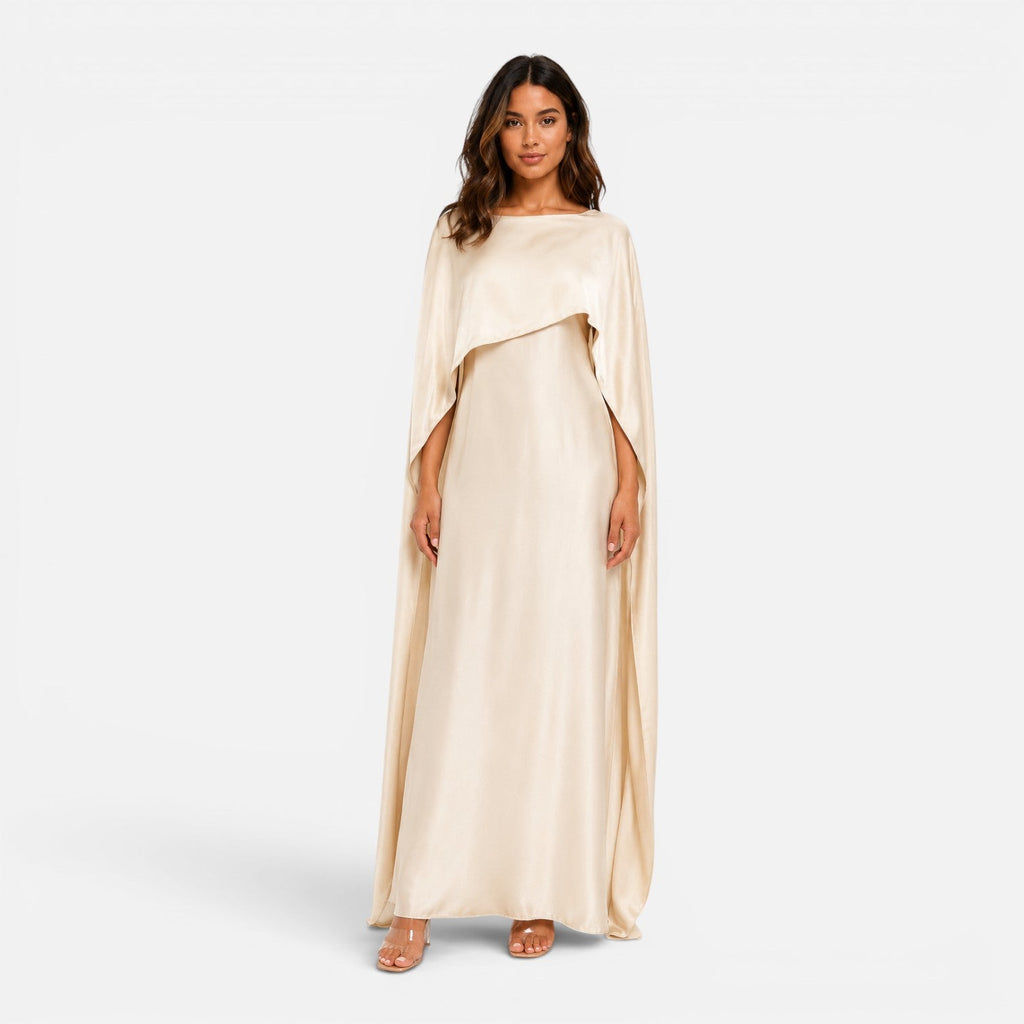 Josephine | Draped Sleeve Maxi Dress