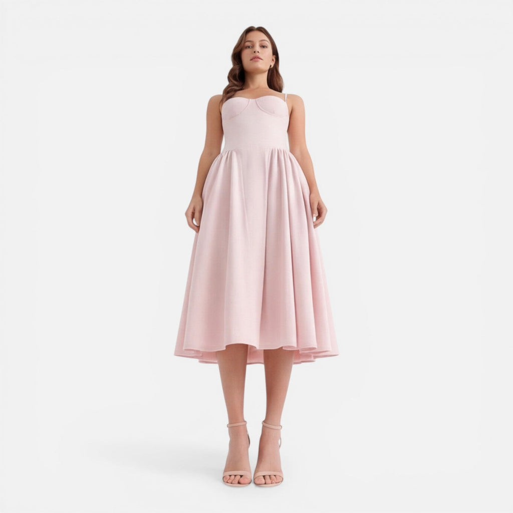 Tessa | Strap A-Line Midi Dress