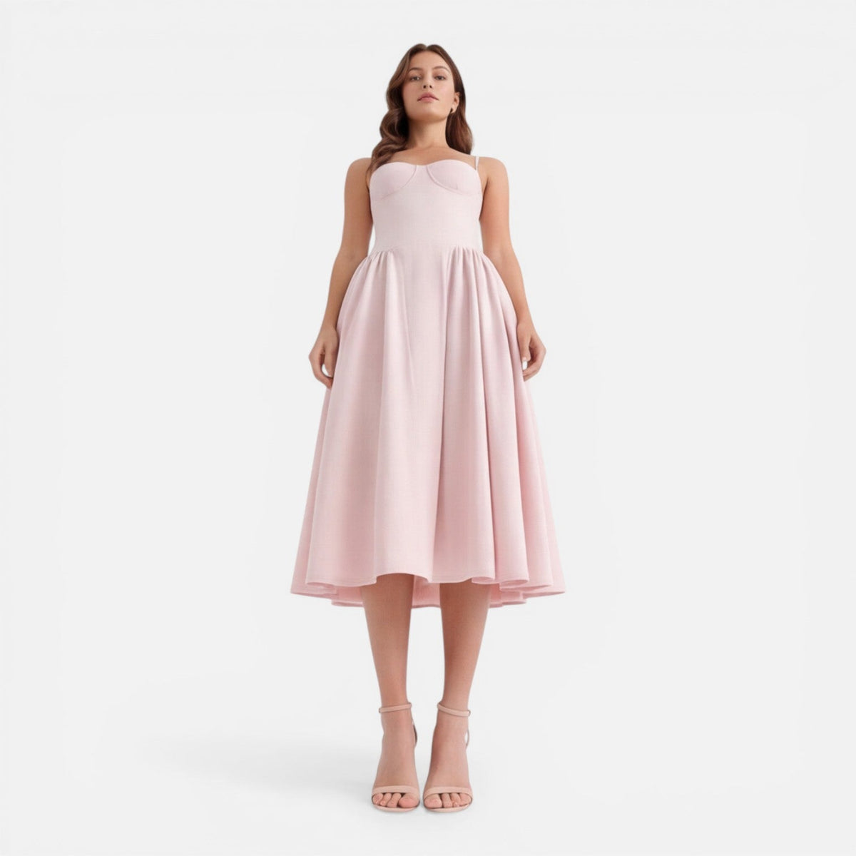 Tessa | Strap A-Line Midi Dress