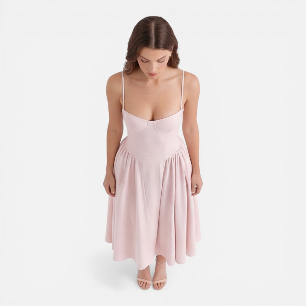 Tessa | Strap A-Line Midi Dress