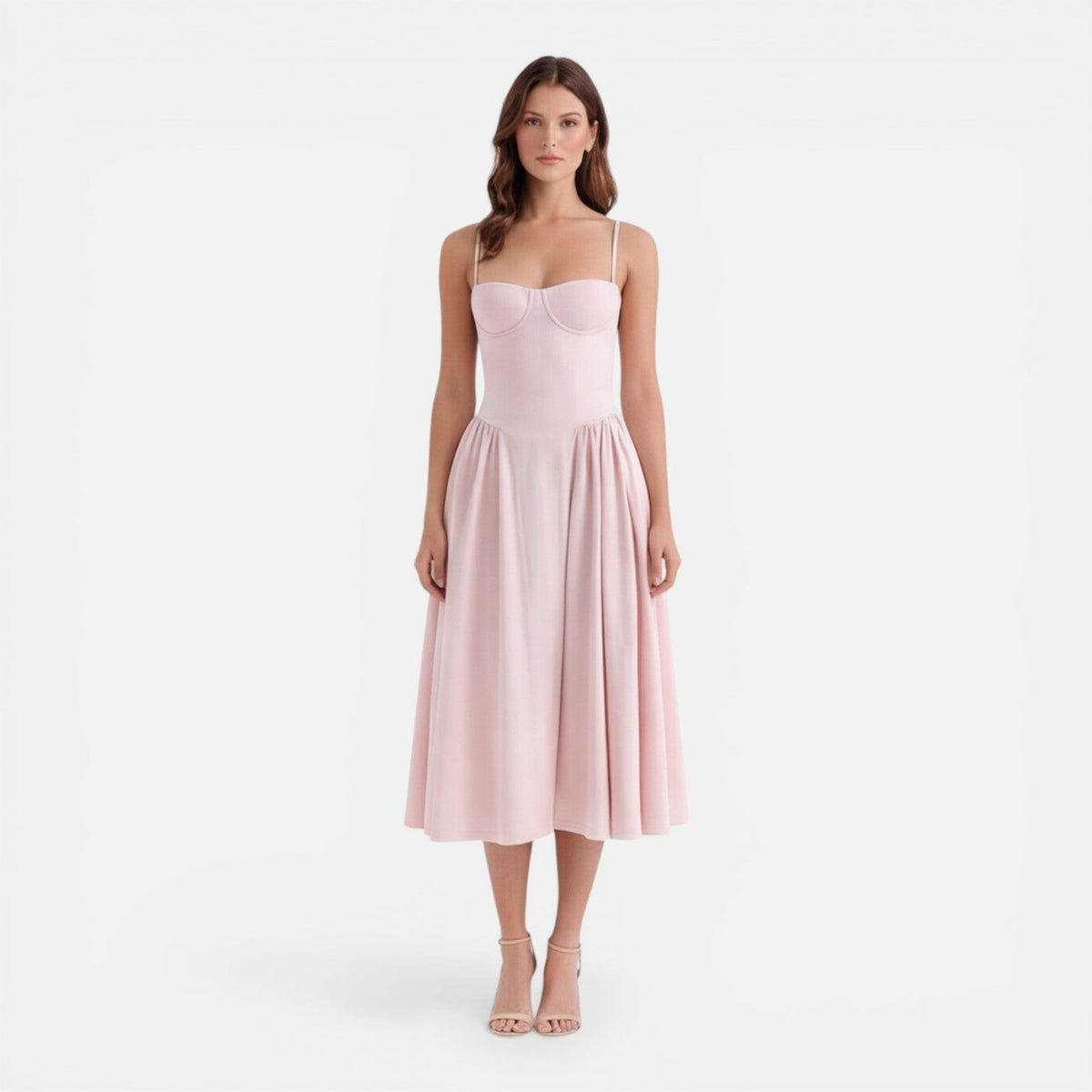 Tessa | Strap A-Line Midi Dress