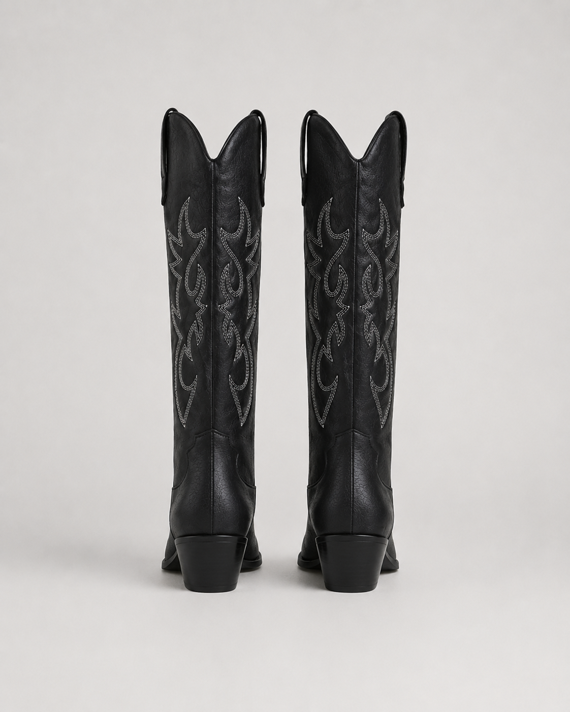 Zephyrine | Embroidered Knee-High Cowboy Boots