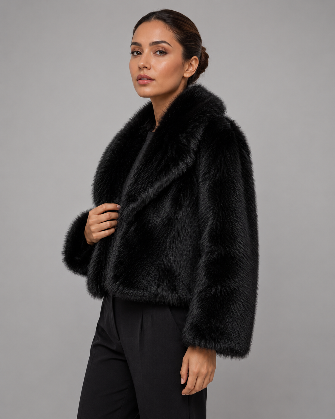 Odalys | Faux Fur Cropped Jacket