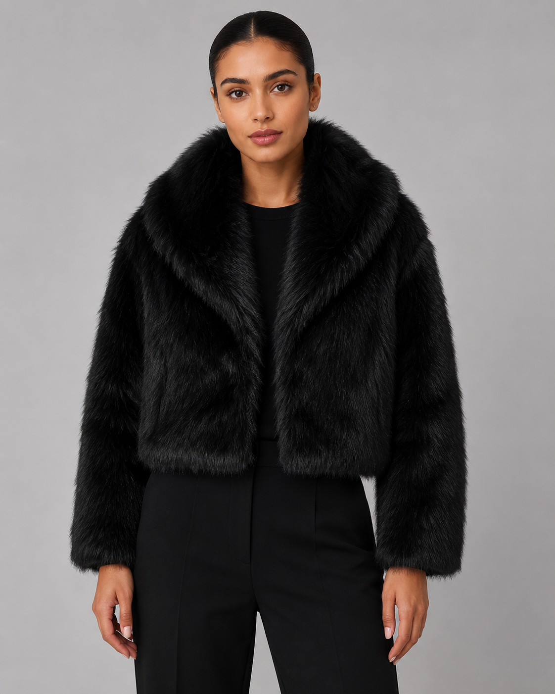 Odalys | Faux Fur Cropped Jacket