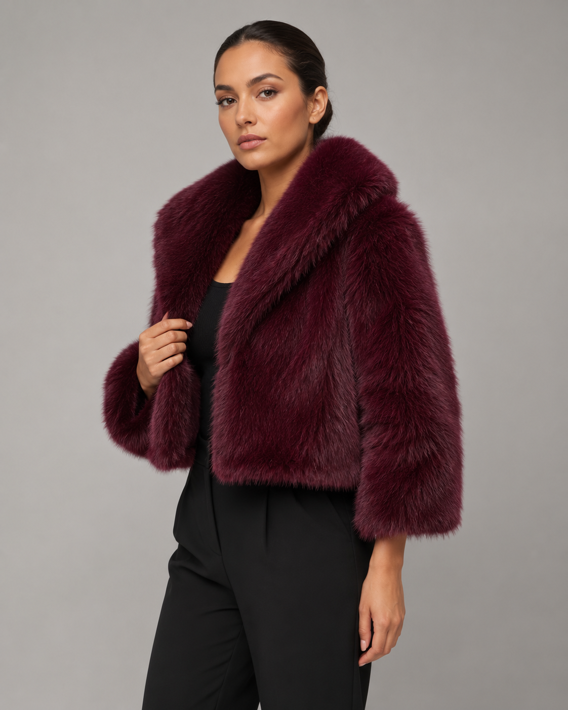 Odalys | Faux Fur Cropped Jacket