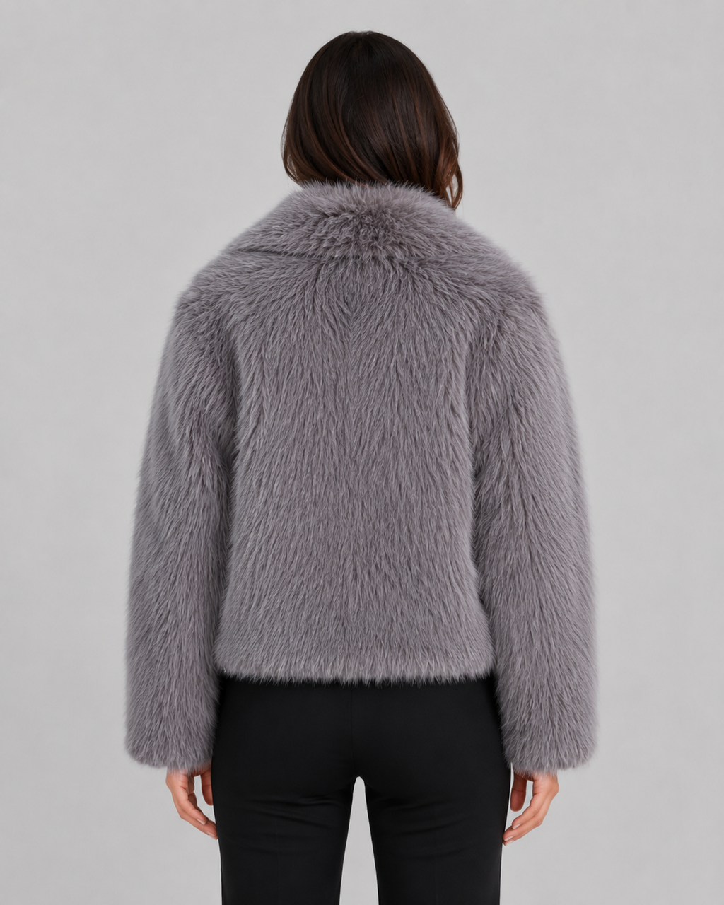 Perpetua | Faux Fur Cropped Winter Jacket