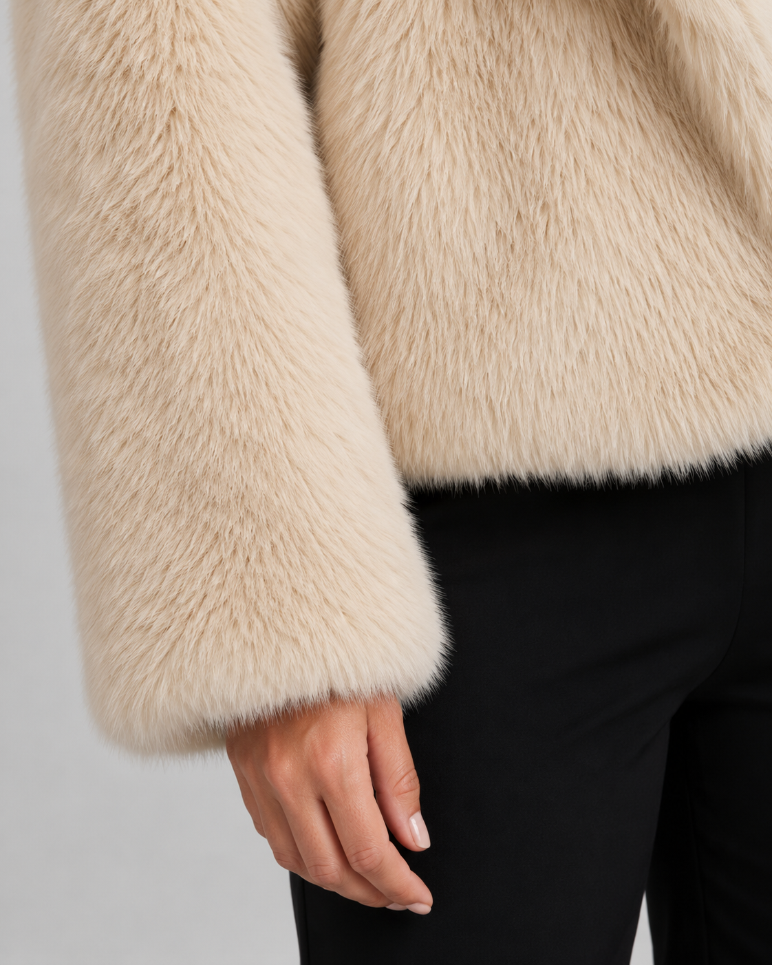Perpetua | Faux Fur Cropped Winter Jacket
