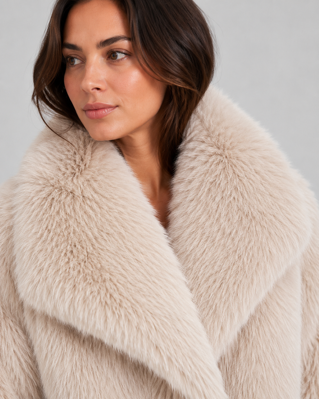 Perpetua | Faux Fur Cropped Winter Jacket