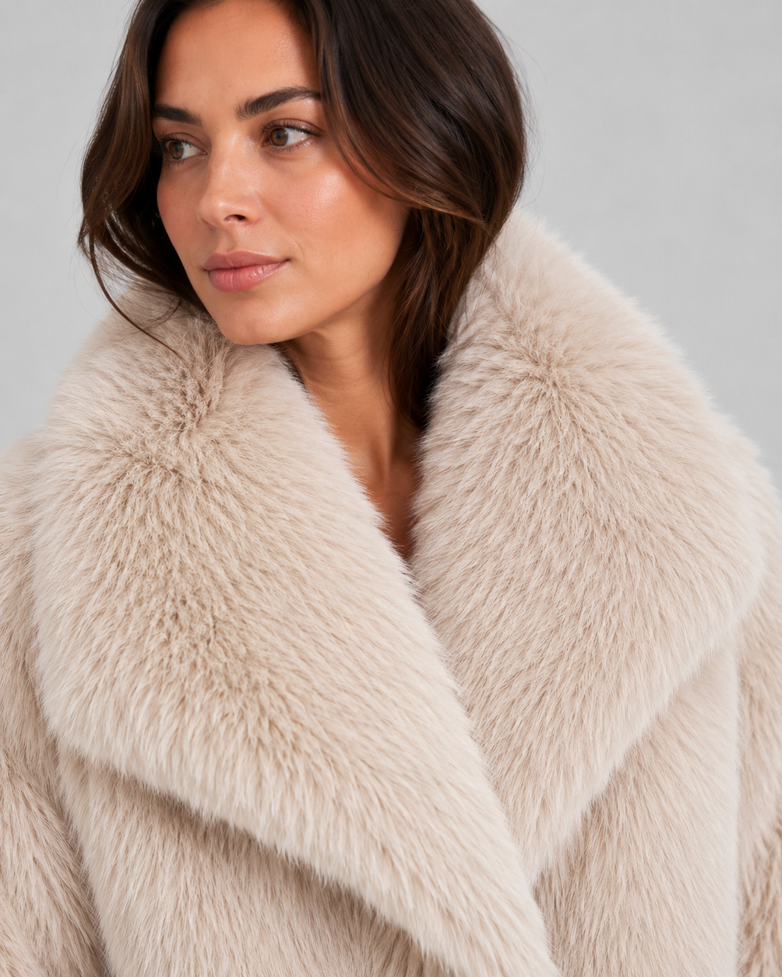 Perpetua | Faux Fur Cropped Winter Jacket