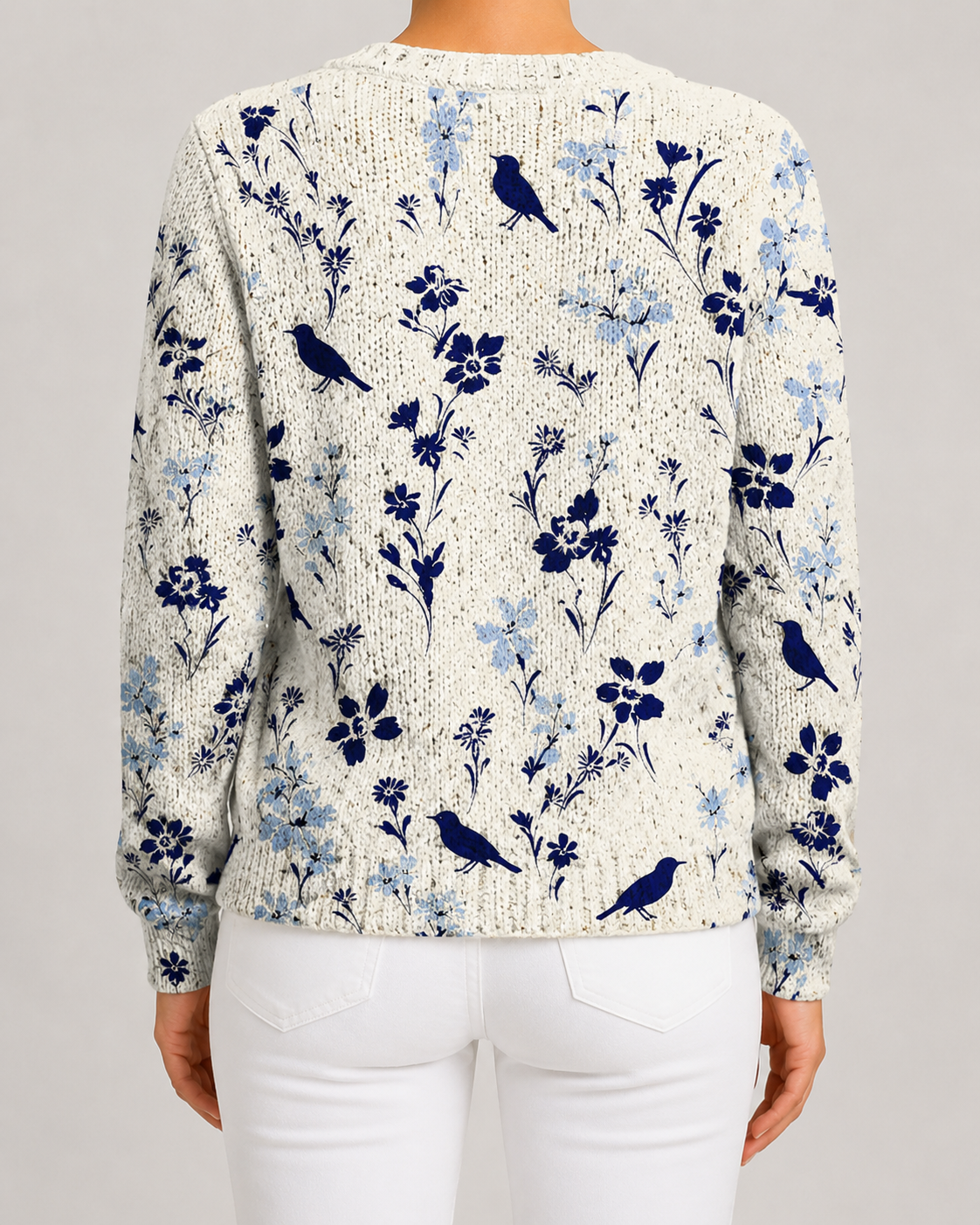 Tullia | Floral Print Knit Cardigan