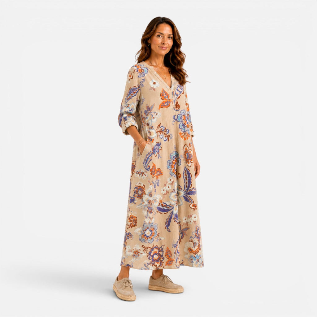 Stella | Boho Floral Maxi Dress